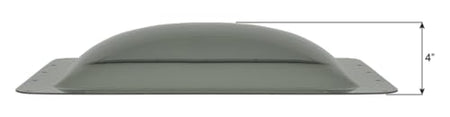 ICON ICON RV Skylight - SL1422S - Smoke, Fits 14"x22" openings, 16"x26" overall, Outer Dome Skylight - Outdoor Depot
