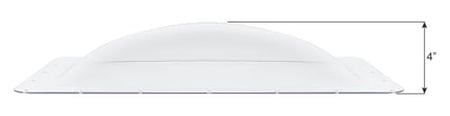 ICON ICON RV Skylight - SL1422C - Clear, Fits 14"x22" openings, 16"x26" overall, Outer Dome Skylight - Outdoor Depot