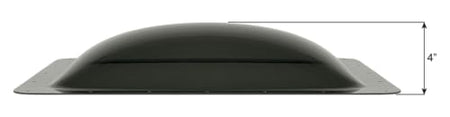 ICON ICON RV Skylight - SL1422DS - Dark Smoke, Fits 14"x22" Openings, 16"x26" Overall, Outer Dome Skylight - Outdoor Depot