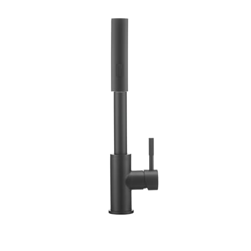 Dura Faucet Dura Faucet (DF-MK511X-MB) Rainfall RV Kitchen Faucet – Matte Black, Dual-Mode Rotating Spray - Outdoor Depot
