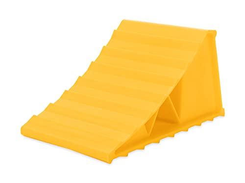 Camco Camco 44432 Wheel Chock Without Rope, Helps Keep Your Trailer or RV in Place (Pack of 1), Yellow - Outdoor Depot