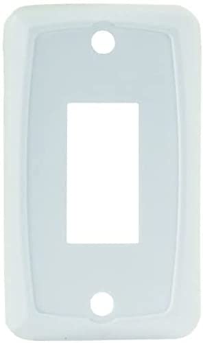 JR Products JR Products 12845 White Single Switch Face Plate - Outdoor Depot