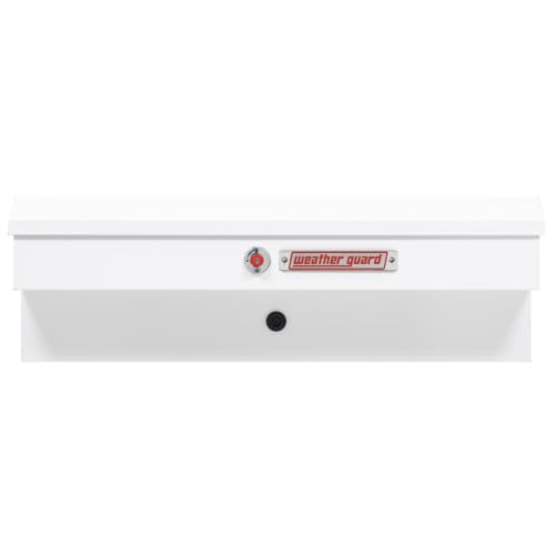 Weather Guard Weather Guard Model 185-3-04 41in Lo-Side Truck Box, Steel, White, 3.0 cu ft capacity - Outdoor Depot