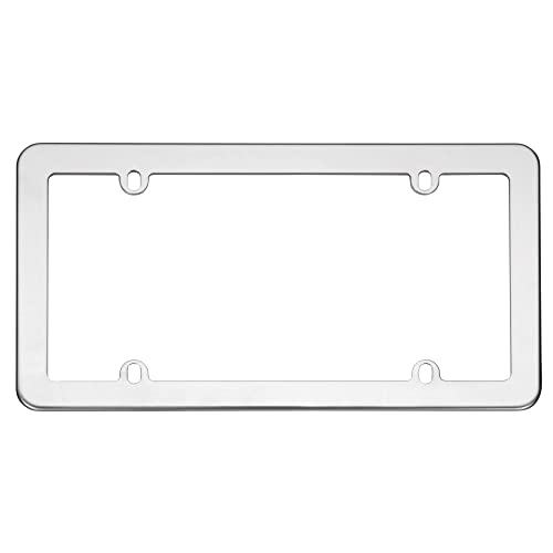 Cruiser Accessories 21110 Stainless License Plate Frame, Stainless Steel