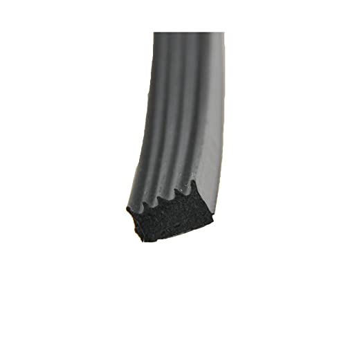 AP PRODUCTS 018-855 0121.2116  1/2 x 5/16 Ribbed Foam Seal with Tape, Black product image