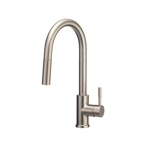 Dura Faucet Dura Faucet RV Streamline Single Handle Pull-Down Kitchen Sink Faucet - Optional Deck Plate - Outdoor Depot