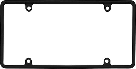Cruiser Accessories Cruiser Accessories 21350 Slim Rim License Plate Frame, Black - Outdoor Depot