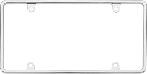 Cruiser Accessories Slim Rim License Plate Frame, Chrome