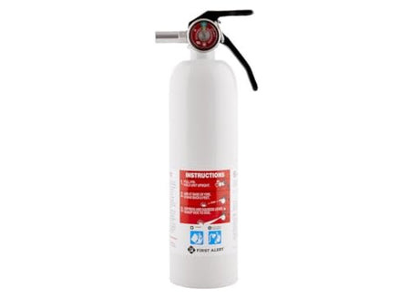 First Alert First Alert REC5 Recreation Fire Extinguisher, UL Rated 5-B:C, White, 1-Pack - Outdoor Depot