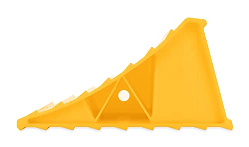 Camco Camco 44432 Wheel Chock Without Rope, Helps Keep Your Trailer or RV in Place (Pack of 1), Yellow - Outdoor Depot