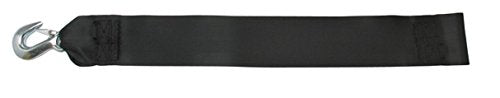 BoatBuckle Winch Strap with Loop End, Black, 3-Inch x 20-Feet