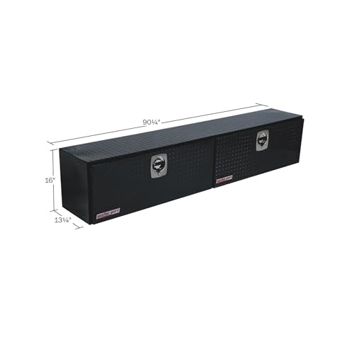 Weather Guard Weather Guard Model 390-5-02 Hi-Side Truck Box, Aluminum, Gloss Black, 11.1 cu ft capacity - Outdoor Depot