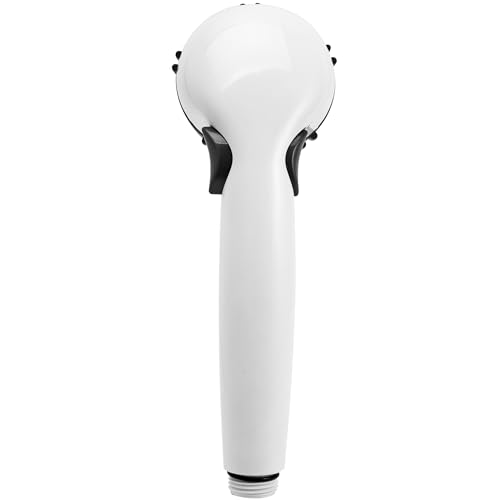 Dura Faucet Dura Faucet DF-SA400-WT RV Hand Held Shower Wand, Water-Saving Trickle Switch (White) - Outdoor Depot