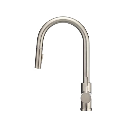 Dura Faucet Dura Faucet RV Streamline Single Handle Pull-Down Kitchen Sink Faucet - Optional Deck Plate - Outdoor Depot