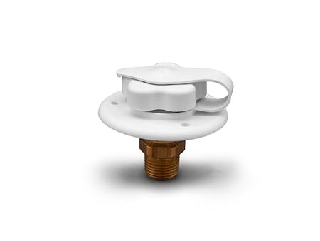 B&B Molders B&B Molders, 94214 City Water Fill with Brass Check Valve – Polar White, Leak-Tested UV-Stable - Outdoor Depot
