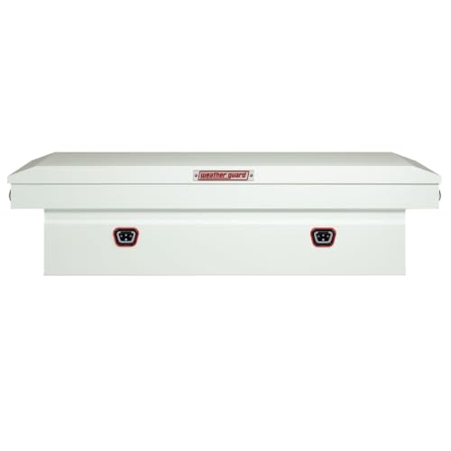 Weather Guard Weather Guard Model 126-3-04 Saddle Box, Steel, For Full Size Trucks, Standard Profile, White, - Outdoor Depot