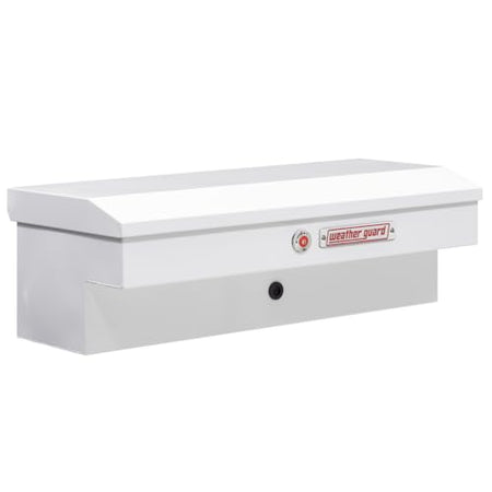 Weather Guard Weather Guard Model 185-3-04 41in Lo-Side Truck Box, Steel, White, 3.0 cu ft capacity - Outdoor Depot