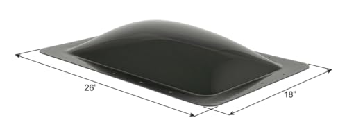 ICON ICON RV Skylight - SL1422DS - Dark Smoke, Fits 14"x22" Openings, 16"x26" Overall, Outer Dome Skylight - Outdoor Depot