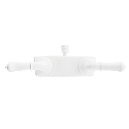 Dura Faucet Dura Faucet (DF-SA100C-WT) RV/Motorhome Shower Faucet Valve Diverter with Easy Turn Handles - Outdoor Depot