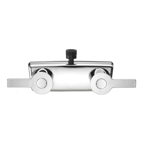 Dura Faucet Dura Faucet (DF-SA100M-CP) Modern RV Shower Faucet Valve Diverter – Chrome, Dual Lever Handles, - Outdoor Depot