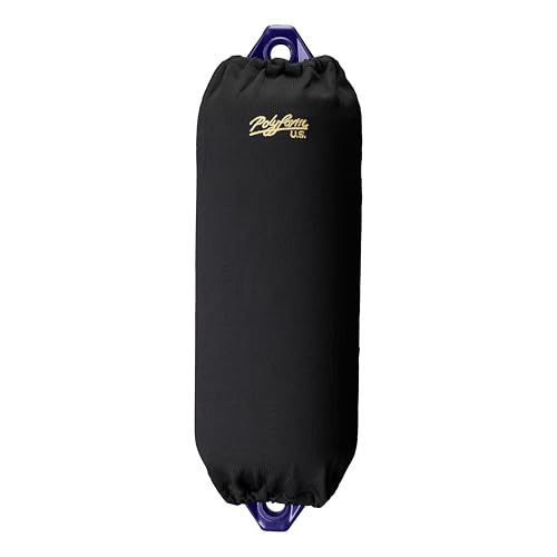 Polyform EFC-2 Black Boat Fender Cover, Fits F-2, HTM-2, G-5 Boat Fenders