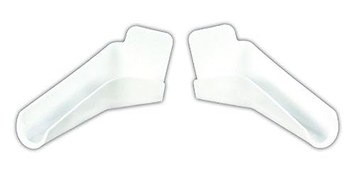 JR Products JR Products 655-FLEX-PW-A Polar White Flexible Extended Rain Gutter Spout - Outdoor Depot