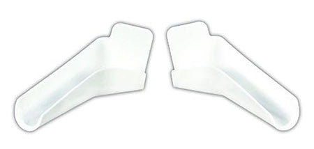 JR Products JR Products 655-FLEX-PW-A Polar White Flexible Extended Rain Gutter Spout - Outdoor Depot