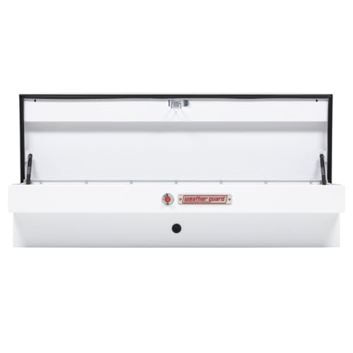 Weather Guard Model 175-3-04 56in Lo-Side Box, Steel, White, 4.0 cu ft - Outdoor Depot