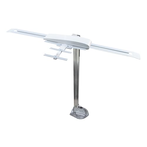 Winegard RVW-395 Sensar IV Amplified Outdoor RV Antenna - Crank-Up Batwing HDTV - VHF/UHF, Digital, 4k Ultra-HD - Rotation Aiming 65 Mile Long Range - 48 Inch Raised Height