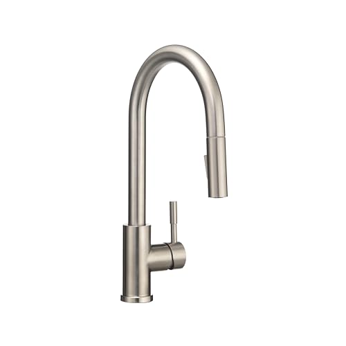 Dura Faucet Dura Faucet RV Streamline Single Handle Pull-Down Kitchen Sink Faucet - Optional Deck Plate - Outdoor Depot