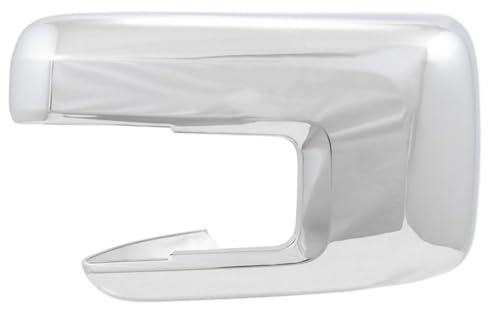 Chrome Exterior Mirror Cover Set of 2 Fits Ford F-150 XL and XLT 2021-2026 Full Cover ABS Plastic Snap-On Coast to Coast CCIMC67550