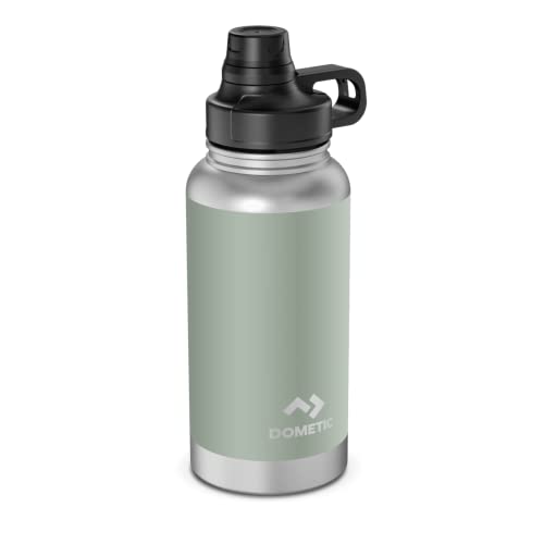 Dometic 32oz Double-Wall Insulated Stainless Steel Thermo Bottle with Sports Cap, Moss