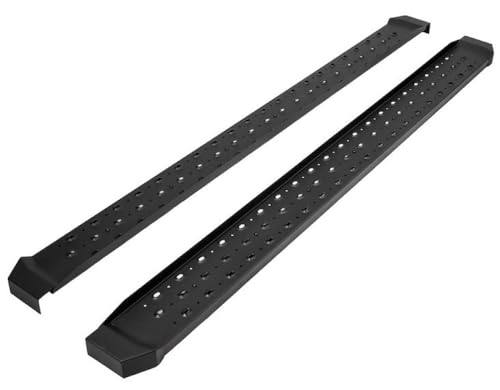 TrailFX RBW10B Running Board Fits Ram 1500 Crew Cab 2015-2018 Steel 6.5 Inch Black Powder Coated Steel Rocker Panel Mount 300 lb Capacity Without Logo Set of 2 Running Boards