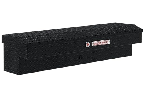Weather Guard Weather Guard Model 174-5-04 56in Lo-Side Box, Aluminum, Gloss Black, 4.0 cu ft - Outdoor Depot