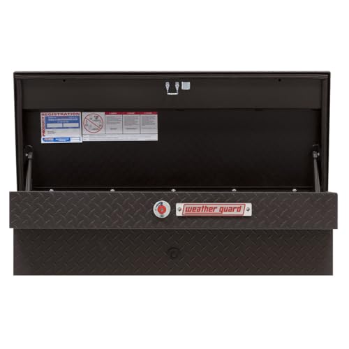 Weather Guard Weather Guard Model 184-52-04 41in Lo-Side Truck Box, Aluminum, Textured Matte Black, 3.0 cu - Outdoor Depot