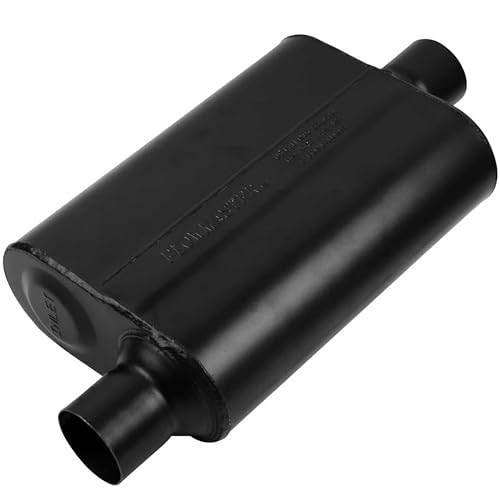 Flowmaster 942546 Super 44 Muffler - 2.50 Offset In and 2.50 Center Out - Aggressive Sound