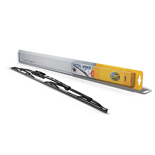 Hella OE Quality 16 Inch All Seasons Streak-Free Rubber Standard Wiper Blade (Single Blade) fits select Chevrolet Dodge Ford Honda Jeep Mercedes-Benz Mitsubishi Nissan Toyota VW / 9XW398114016/I