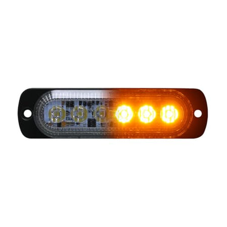 Race Sport Lighting Race Sport RS70016W-A Switching 6-LED Ultra Slim Flush Mount 19-Flash Pattern Marker - Outdoor Depot