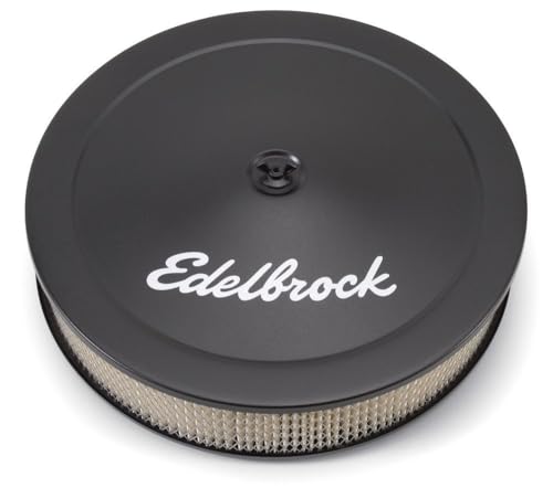 Edelbrock Edelbrock 1223 Pro-Flo Black Finish 3" Round Air Filter Element with 14" Diameter - Outdoor Depot