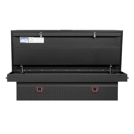 Weather Guard Weather Guard Model 117-52-04 Saddle Truck Box, Aluminum, For Full-Size Trucks, Extra Wide, - Outdoor Depot