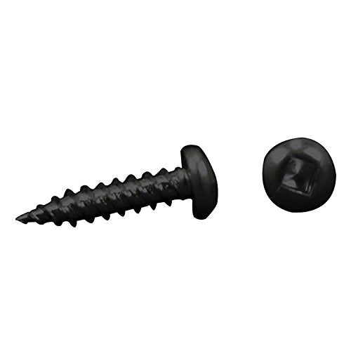AP Products AP Products 012-PSQ50 BL 8 X 1-1/4 Black Pan Head Square Recess Screw - Pack of 50 - Outdoor-Depot.us