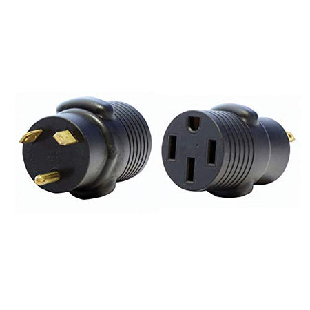 Valterra Valterra A10-3050AVP Mighty Cord Adapter Plug - 30AM to 50AF, Black (Carded) - Outdoor Depot