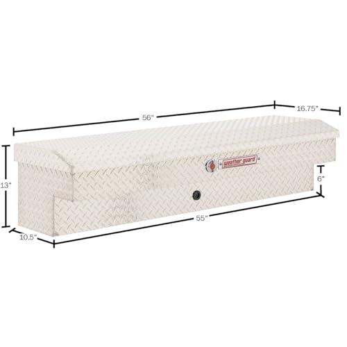 Weather Guard Weather Guard Model 174-0-04 56in Lo-Side Box, Aluminum, Clear, 4.0 cu ft - Outdoor Depot