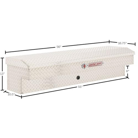 Weather Guard Weather Guard Model 174-0-04 56in Lo-Side Box, Aluminum, Clear, 4.0 cu ft - Outdoor Depot