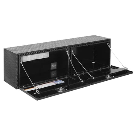 Weather Guard Weather Guard Model 365-5-02 Super Hi-Side Truck Box, Aluminum, Gloss Black, 10.8 cu ft - Outdoor Depot