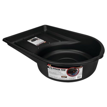 Performance Tool Performance Tool W4072 Black Extra Large Portable 7.5 Gallon Oil Drain Pan, (28.4 L) - Outdoor Depot