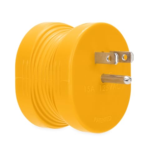 Camco Camco Heavy Duty RV Auto PowerGrip Adapter- Contoured Shape for Easy Grip and Removal, 15M/30F (15M, - Outdoor Depot