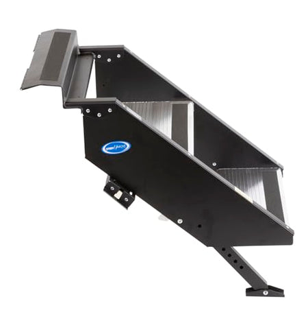 MORryde MORryde STP-201 StepAbove Fold-Up RV Entry Step - 2-Step (9" Step Rise), Fits 24" Door Width - Outdoor Depot