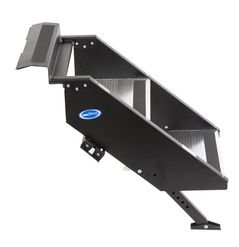 MORryde MORryde STP-201 StepAbove Fold-Up RV Entry Step - 2-Step (9" Step Rise), Fits 24" Door Width - Outdoor Depot