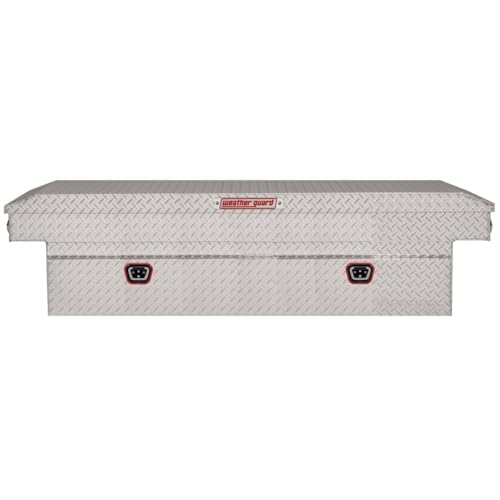 Weather Guard Weather Guard Model 117-0-04 Saddle Box, Aluminum, Full Extra Wide, Clear, 14.4 cu ft - Outdoor Depot